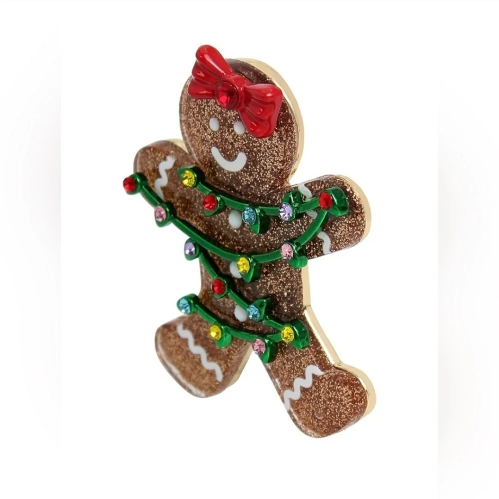 Betsey Johnson Gingerbread Girl Brooch